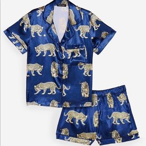 Cheetahs Always Prosper Satin Pajama Set